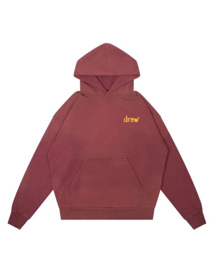 Drew House Scribble Hoodie Faded Maroon