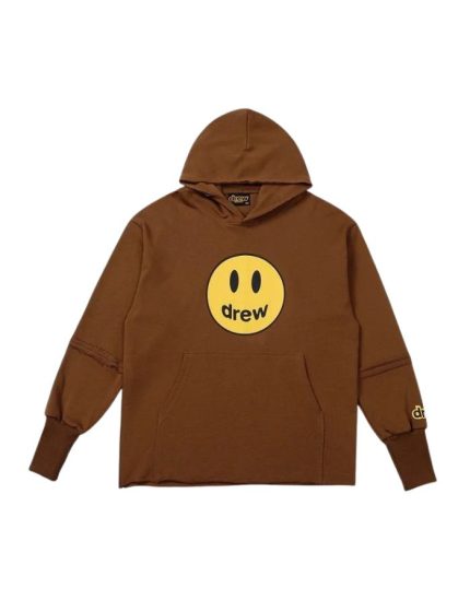 Drew House Hoodie Brown Vintage Paneled Sleeves