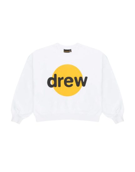 Drew House Infinite Joy Boxy Crewneck White