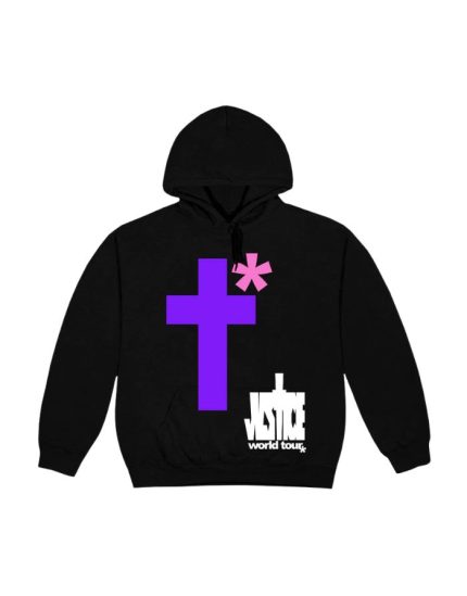 Drew House Justin Bieber Black Justice Cross Hoodie