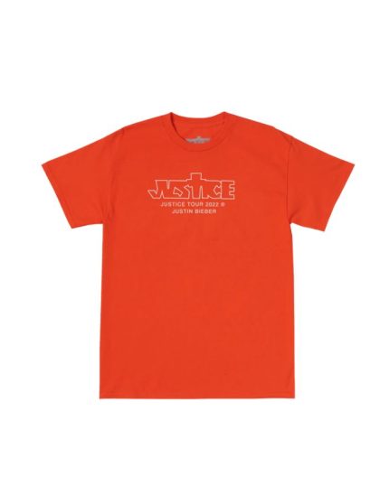 Drew House Justin Bieber Justice Tour Orange T-Shirt
